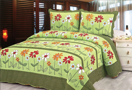 Покрывало «Patchwork» (евро, хлопок, 230×250, 2 наволочки 50×70)