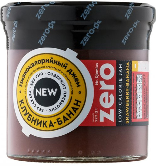 Джем низкокалорийный со вкусом клубники и банана