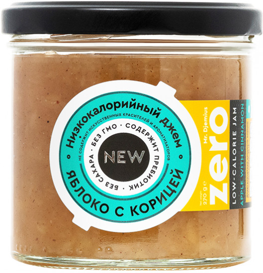 Джем низкокалорийный со вкусом яблоко с корицей